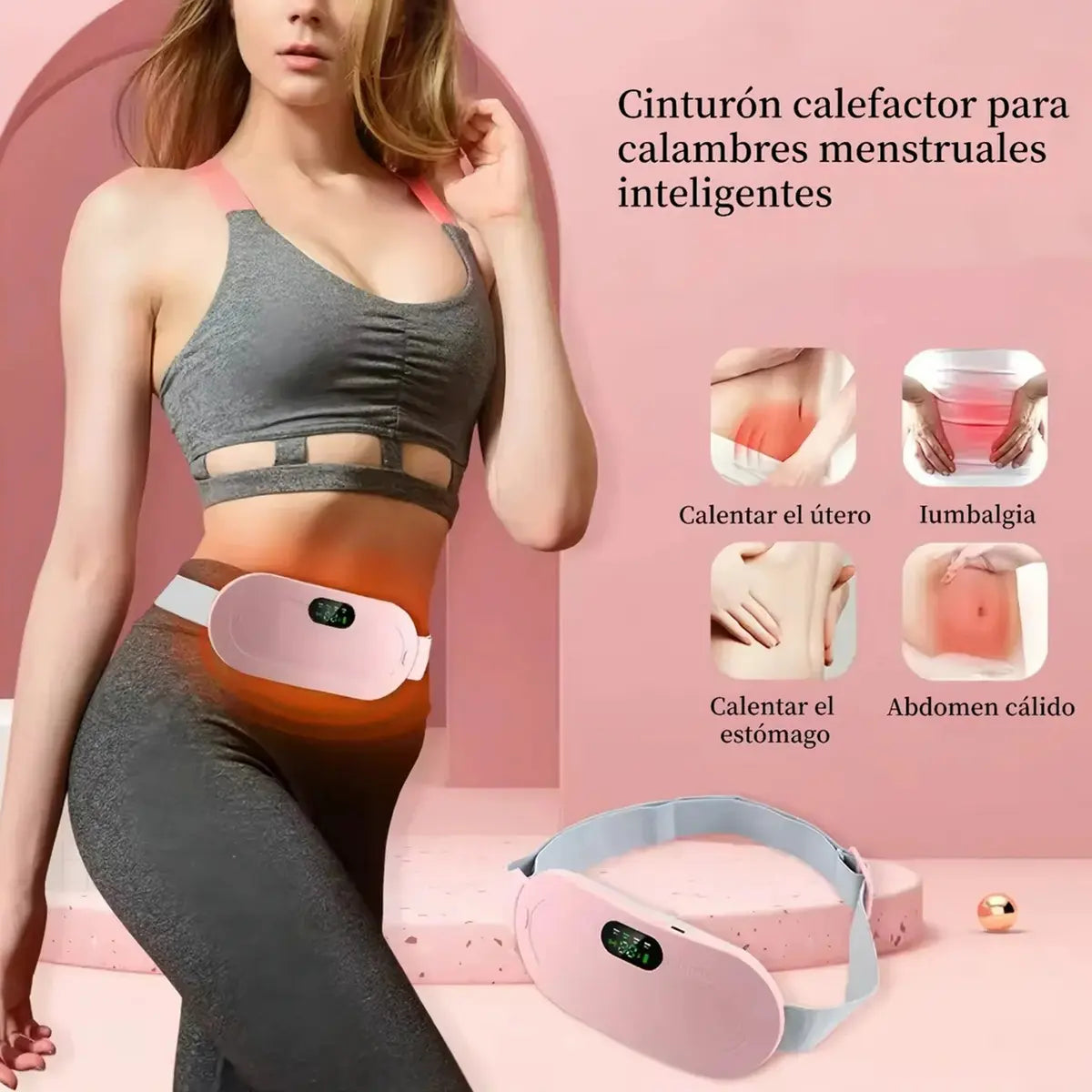 Cinturón Masajeador Térmico Para Cólicos