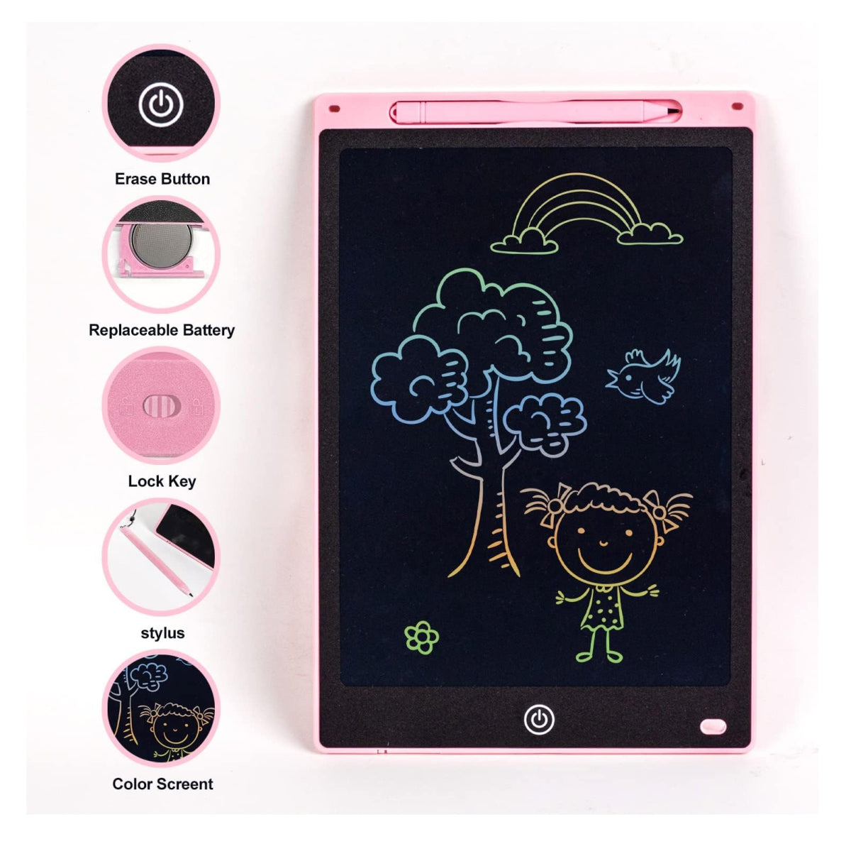 Tablero Pizarra Mágica Niños Lcd 12pulga