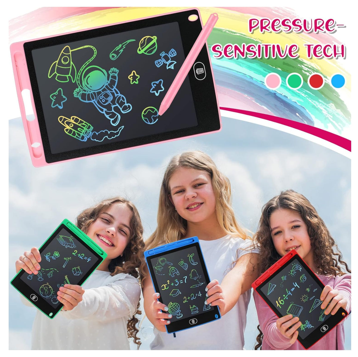 Tablero Pizarra Mágica Niños Lcd 12pulga